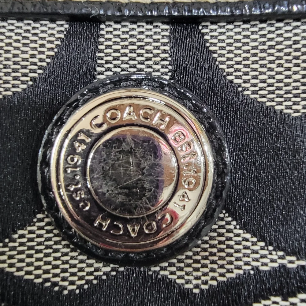 Coach Black and Cream Designer Crossbody Bag